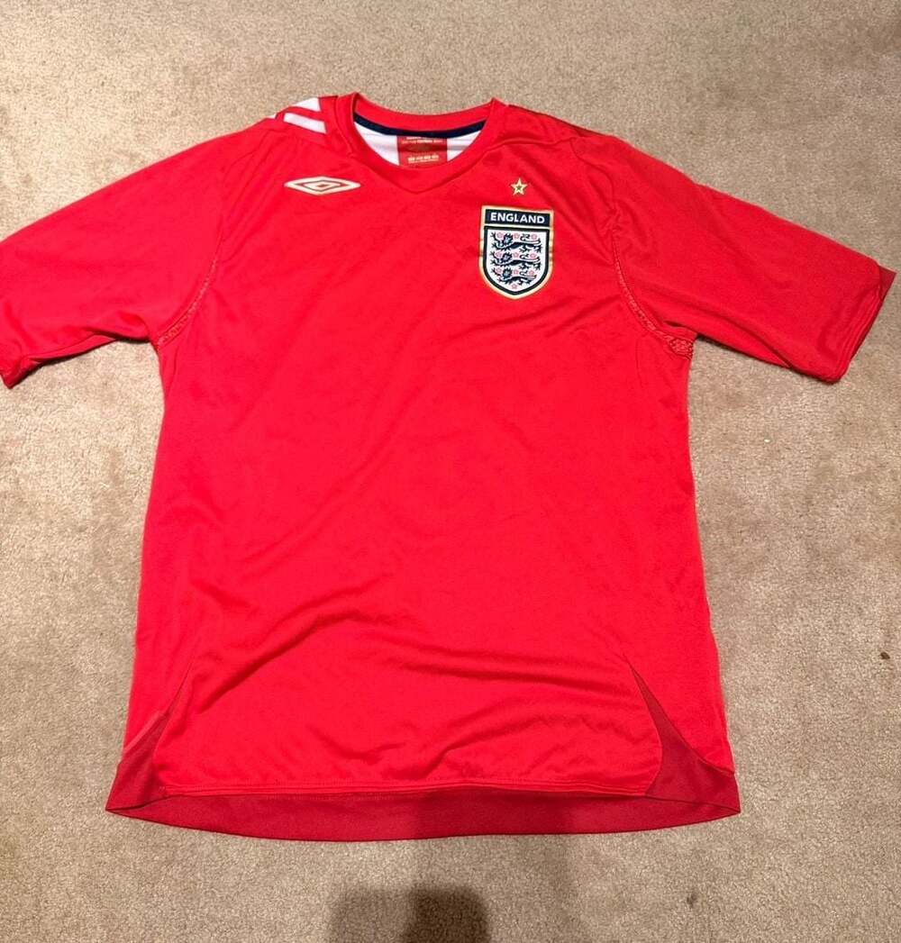 Umbro England National Team 2004-2006 Away Football Soccer Jersey